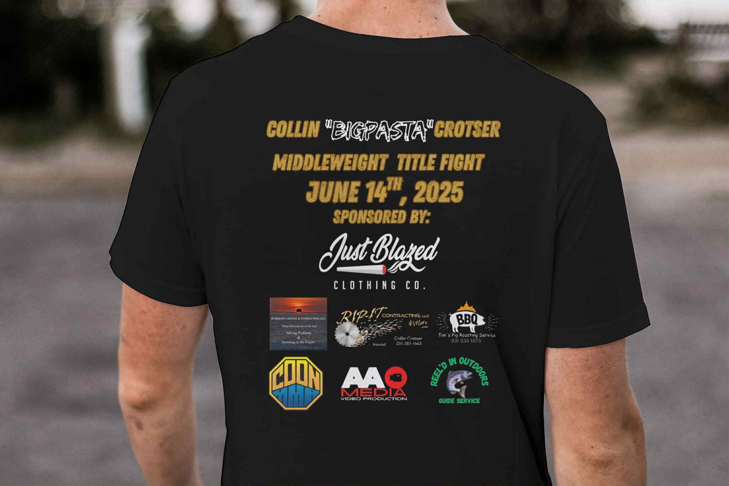 Collin “BigPasta” Crotser Fight Shirt