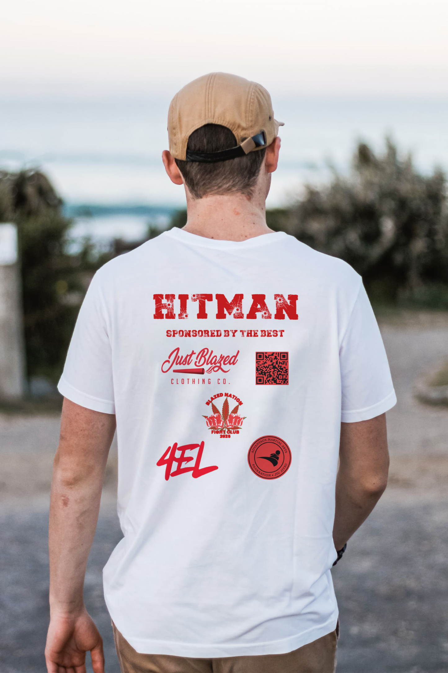 Offical Izaiah “HitMan”White Fight Shirt