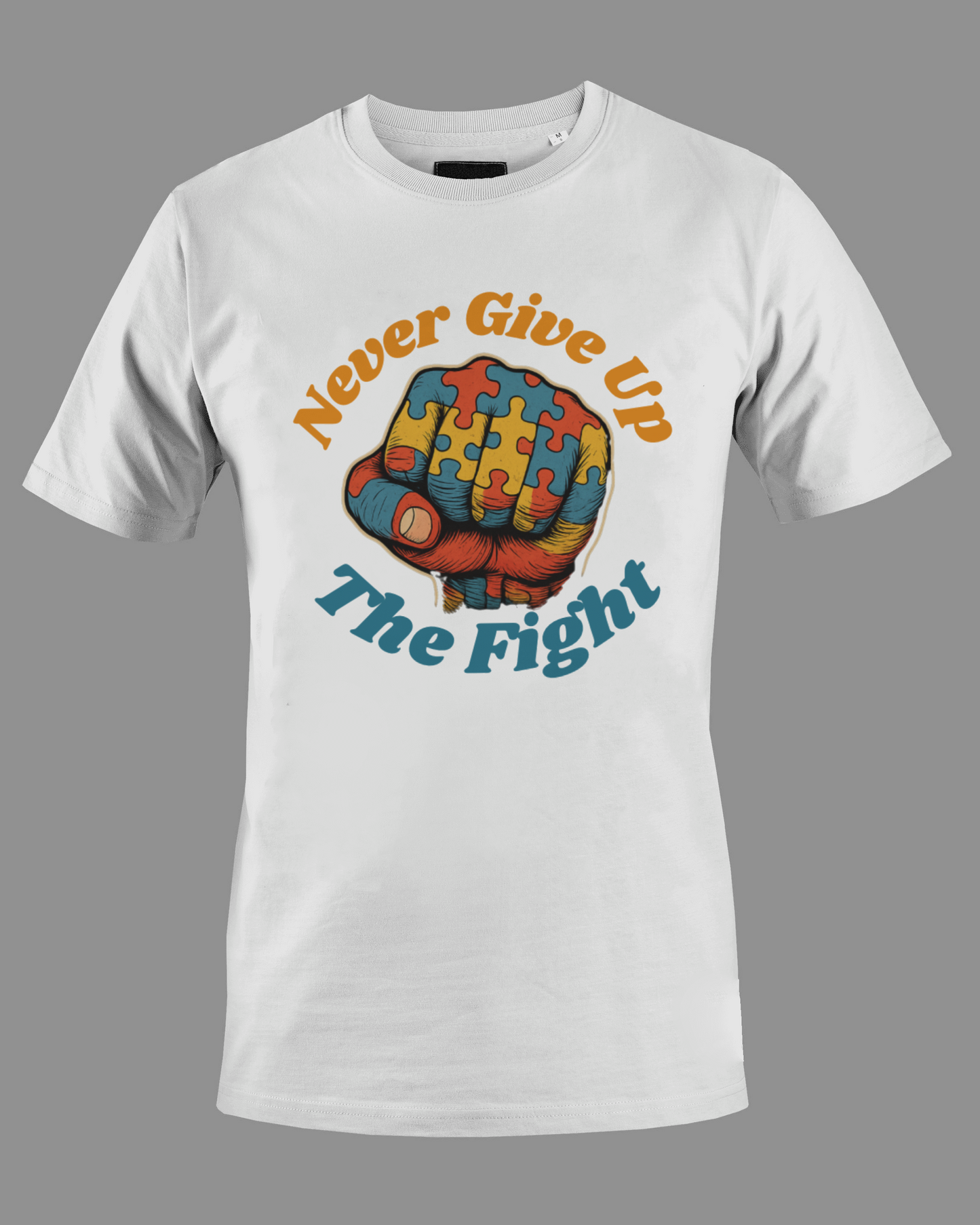 Never Give Up The Fight Shirt By Just Blazed Clothing Company.