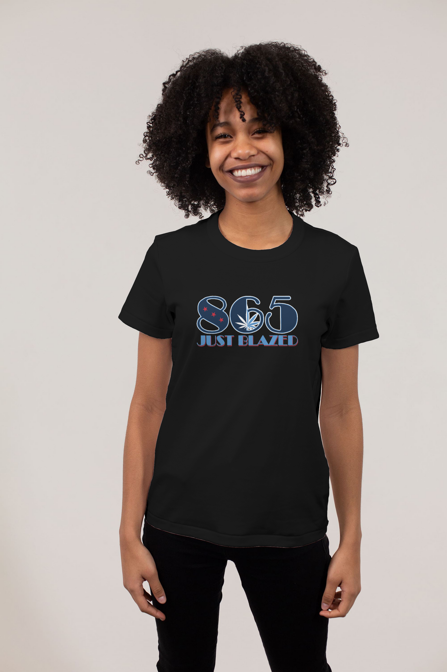 865 Just Blazed Area Code Shirt-Featuring the Tennessee Titans Colors