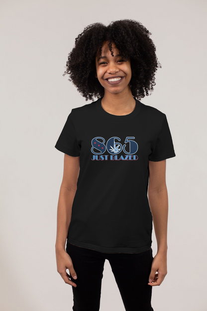 865 Just Blazed Area Code Shirt-Featuring the Tennessee Titans Colors