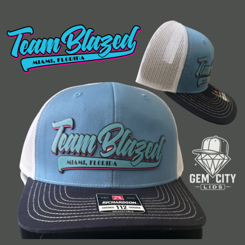 TeamBlazed X Gem City Lids Custom Squad Hats