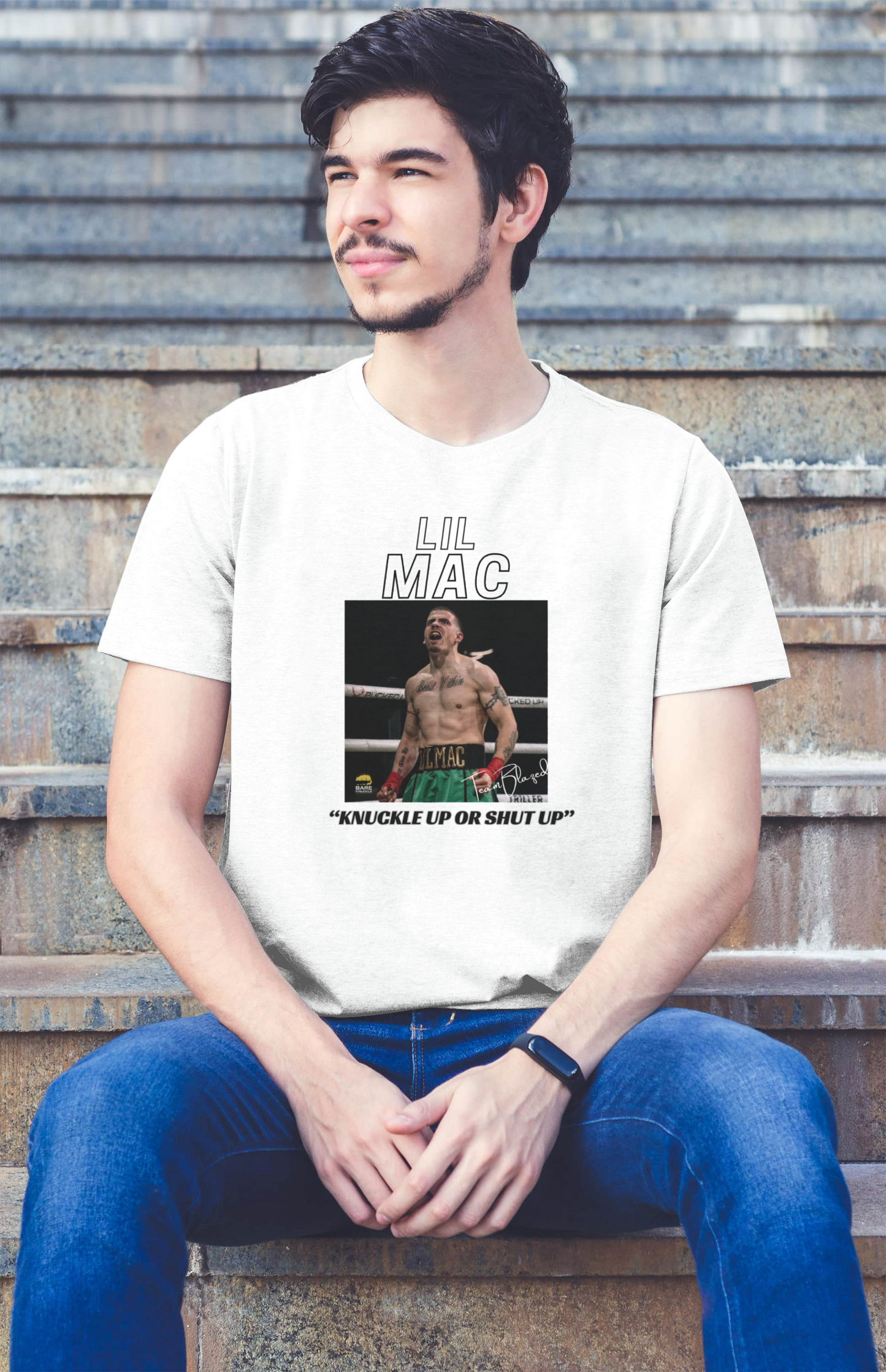 Lil Mac “Knuckle Up or Shut Up” Fight Shirt
