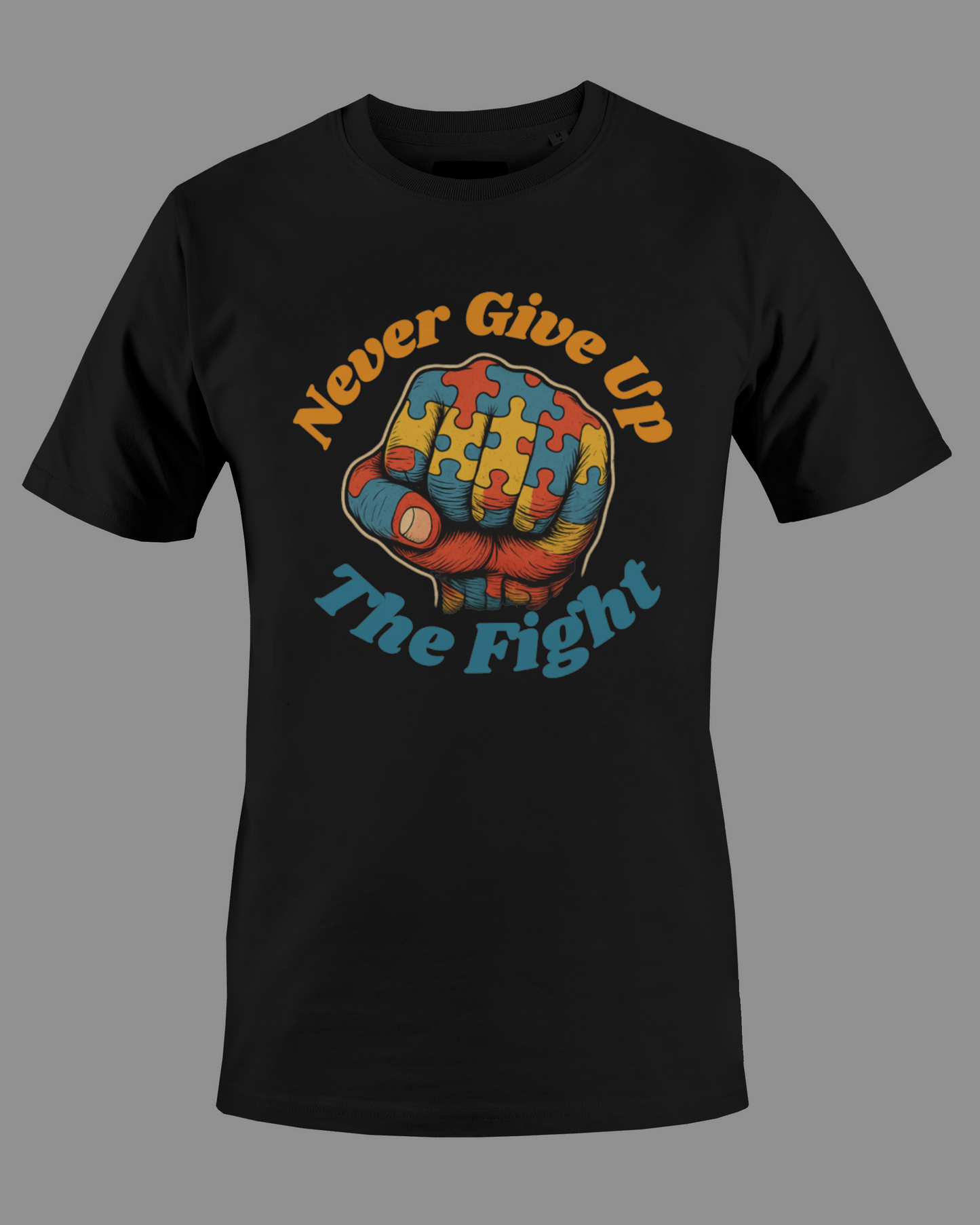 Never Give Up The Fight Shirt By Just Blazed Clothing Company.