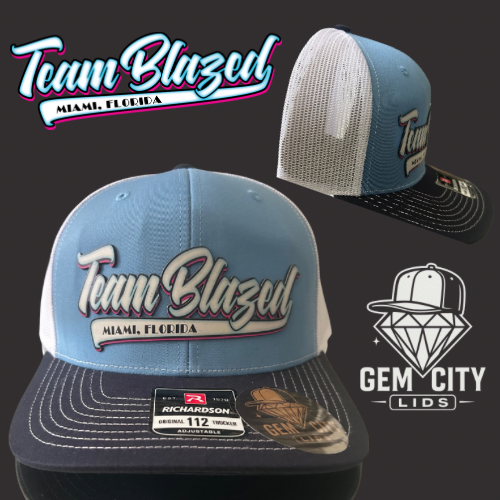 TeamBlazed X Gem City Lids Custom Squad Hats