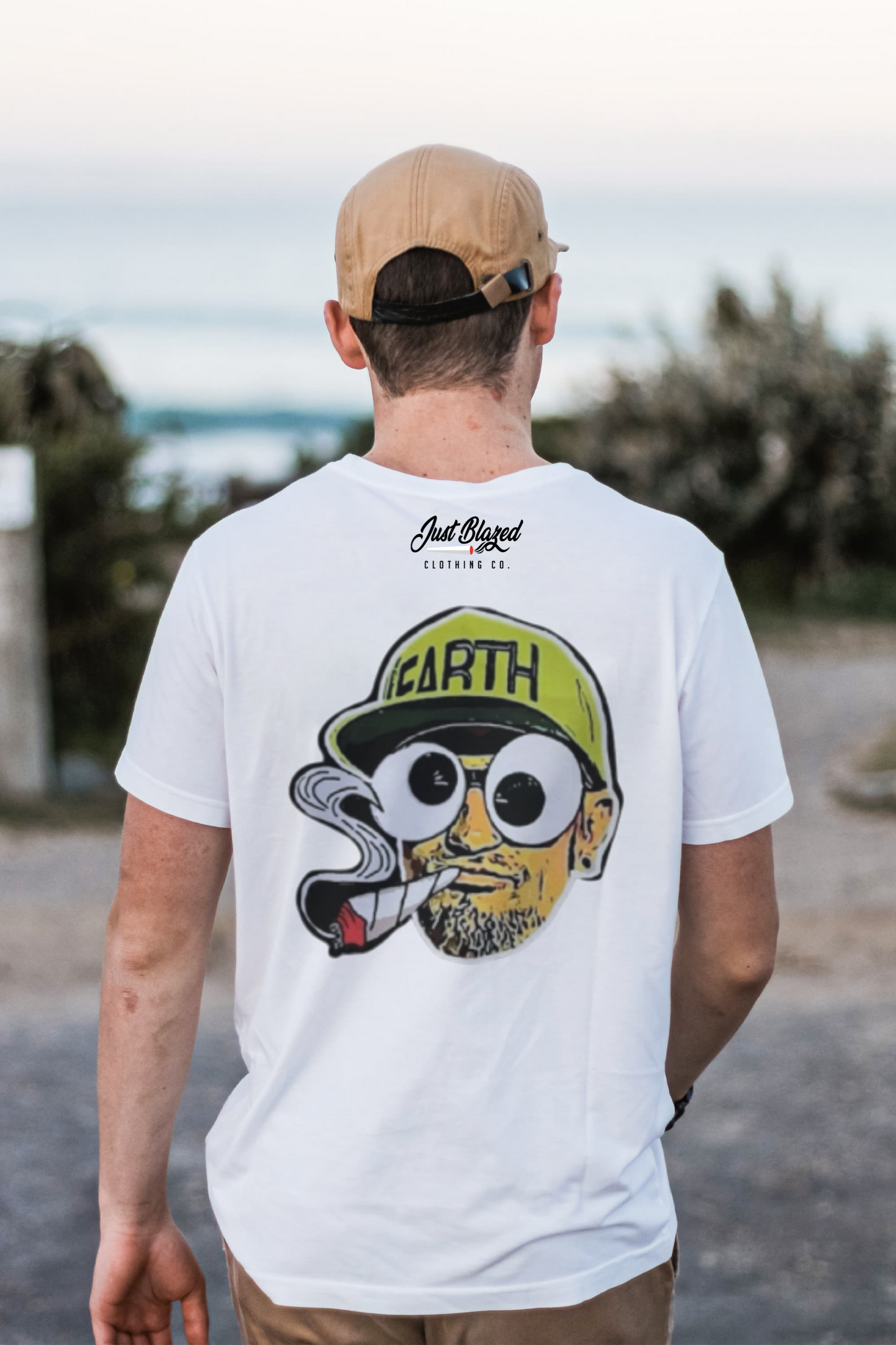 Offical EarthSmokesAlot2 x Just Blazed Clothing Company Collab Shirt
