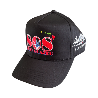 808 Just Blazed with Hawaiian islands and Just Blazed Clothing Co.