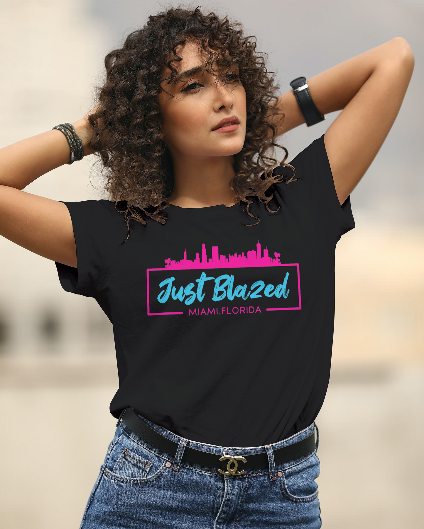 Miami Skyline Just Blazed